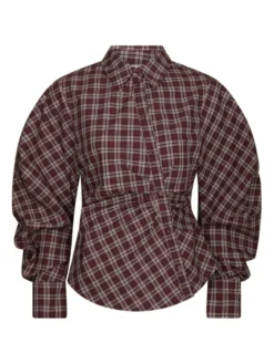 Neoella Medium Check Shirt Plum