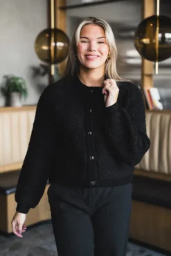 Nerida Knit Jacket Black