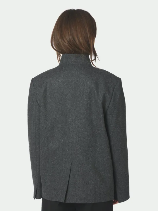 Nerine Structure Twill Blazer Antracit