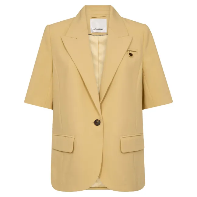 Nilan Fitted SS Blazer Pale Yellow