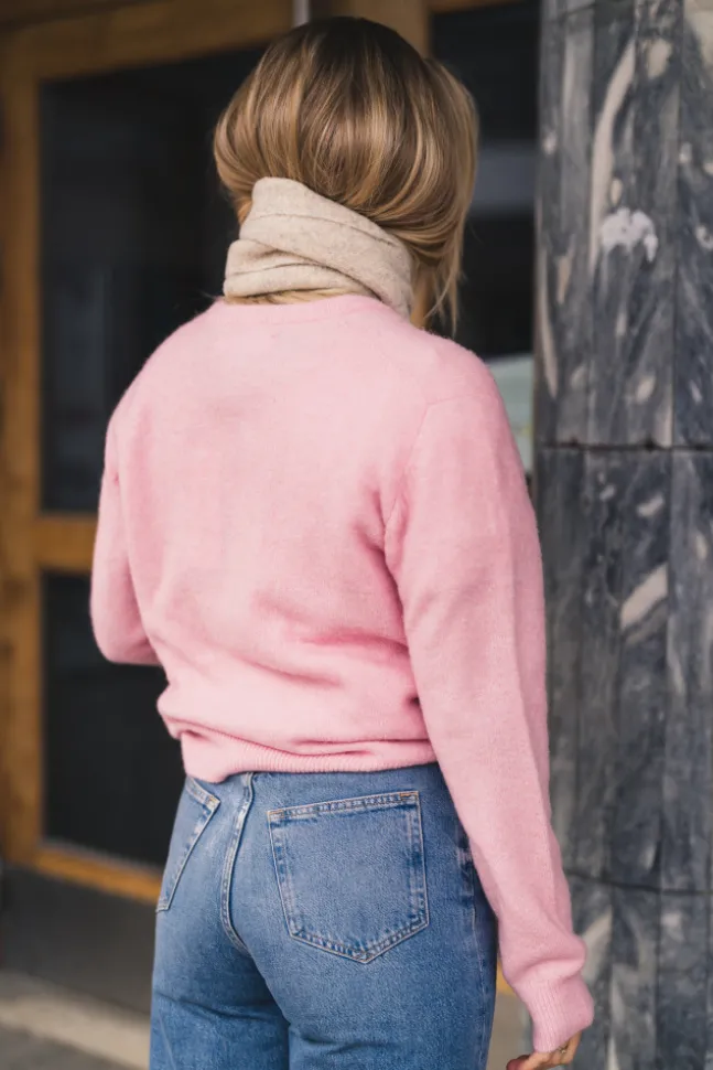 Nor Short Cardigan 7355 Bleached Mauve