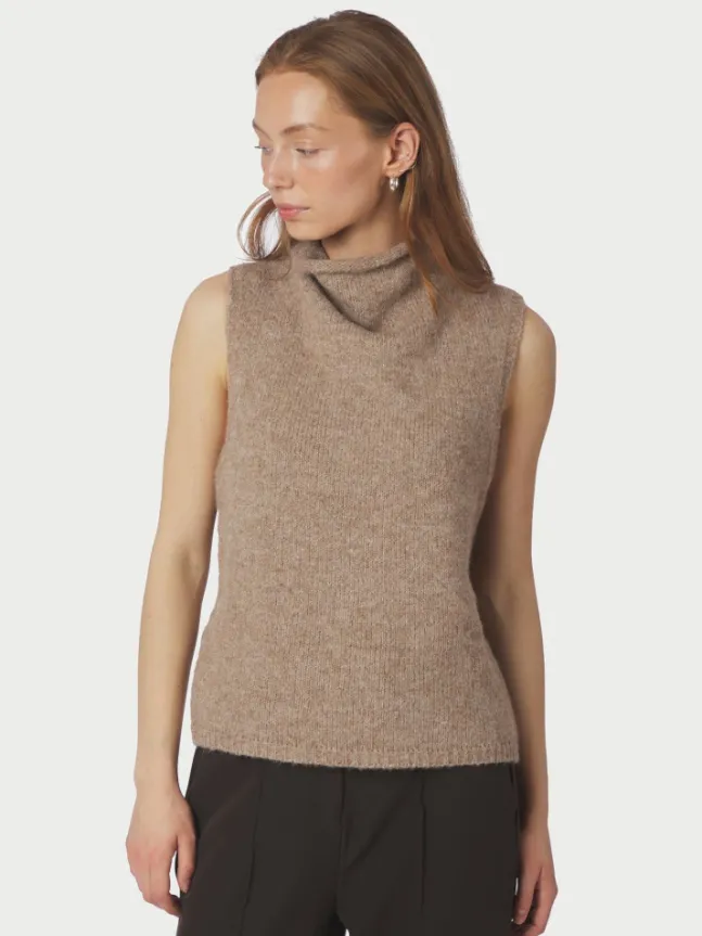 Odelia Knit Top Dark Sand