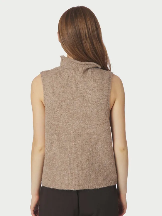 Odelia Knit Top Dark Sand