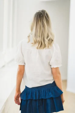 Odesa Linen Blouse White
