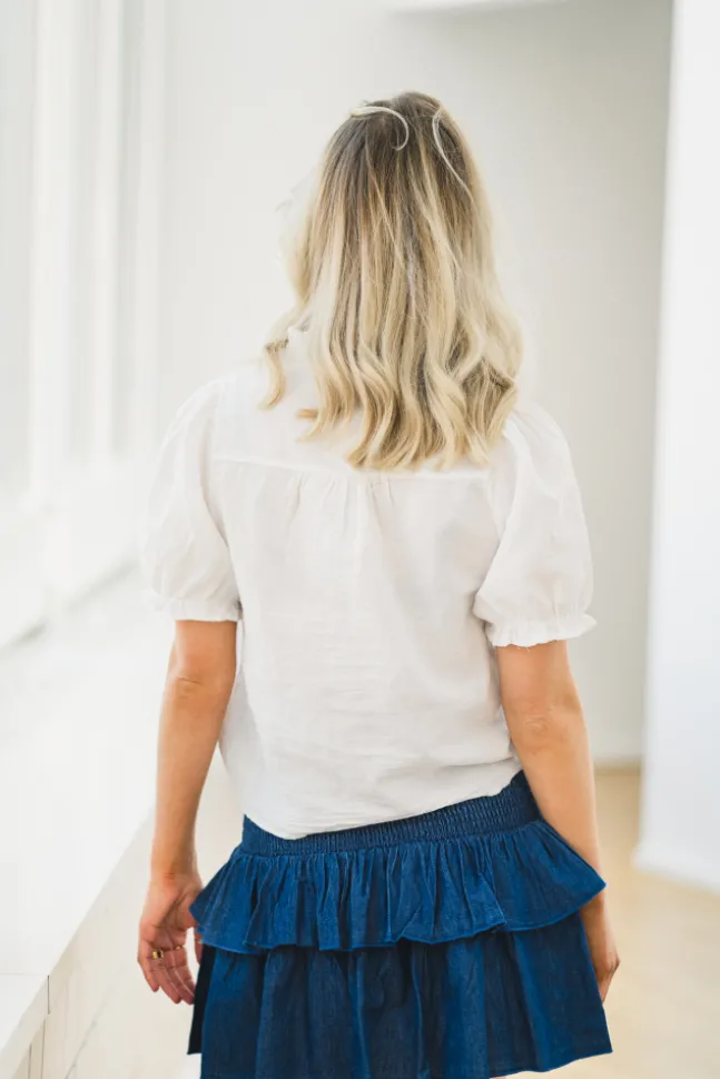 Odesa Linen Blouse White