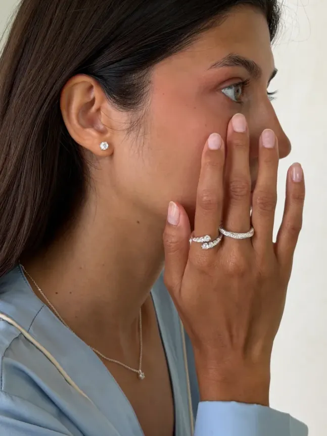 Ora Twisted Ring Silver