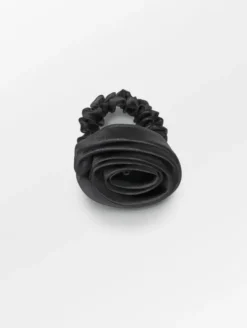 Organza Rosea Scrunchie Black