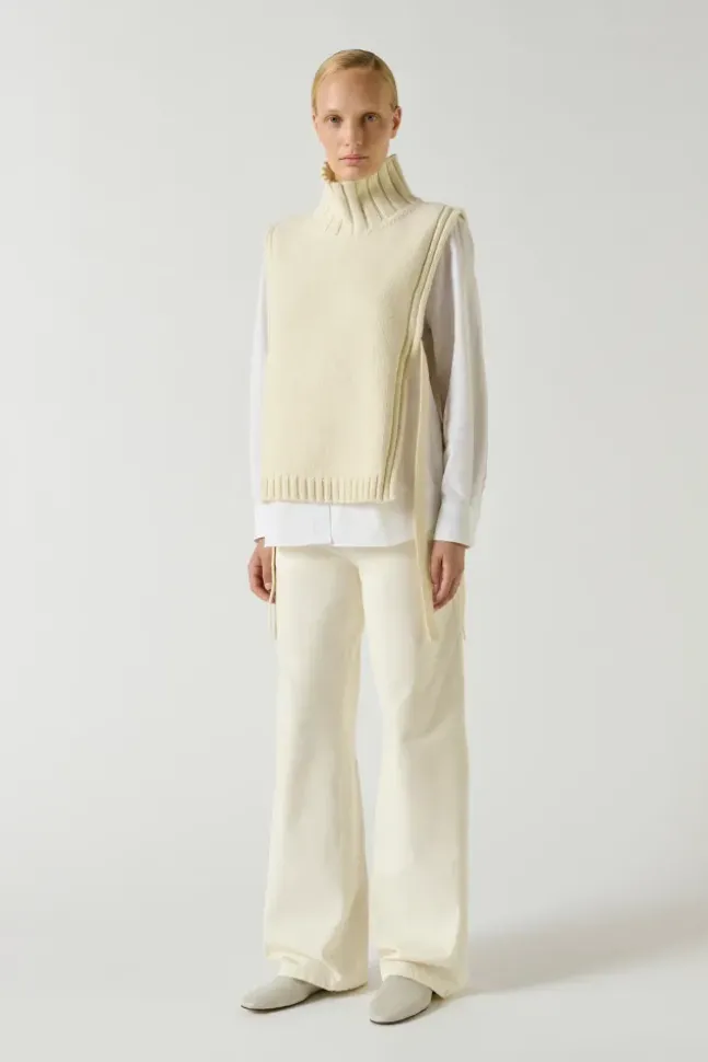 Or Wool Pullover Ecru