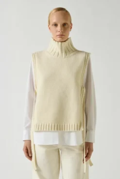 Or Wool Pullover Ecru