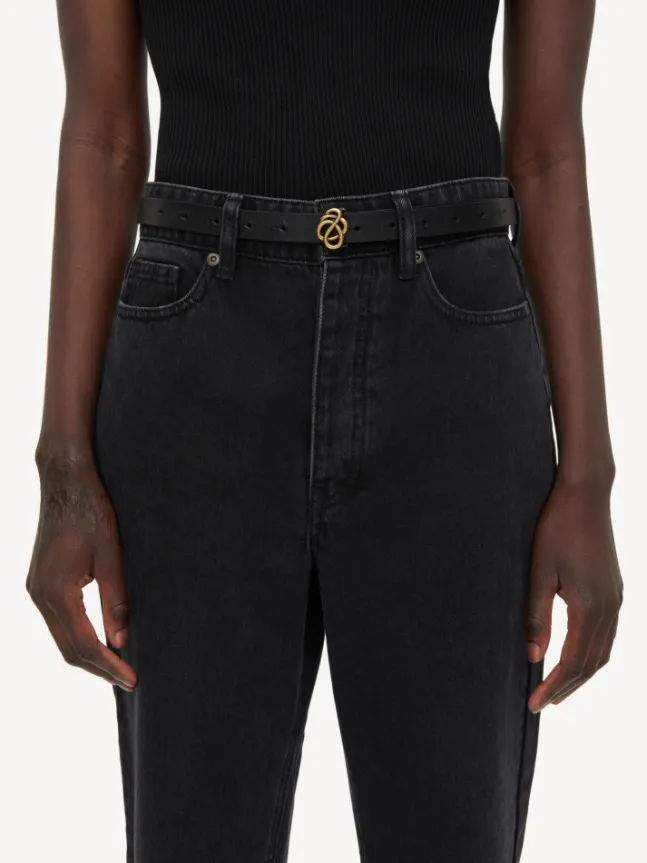 Ouma Leather Belt Black