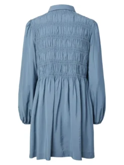 Pala LS Smock Shirt Dress Windward Blue