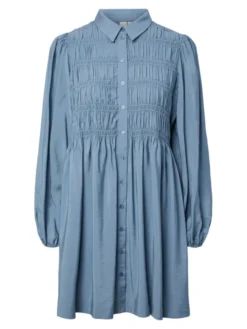 Pala LS Smock Shirt Dress Windward Blue