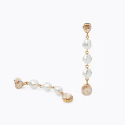 Paloma Earrings Gold Pearl/Golden Shadow