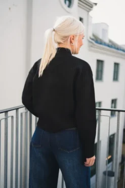 Paulina Knit Blouse Black