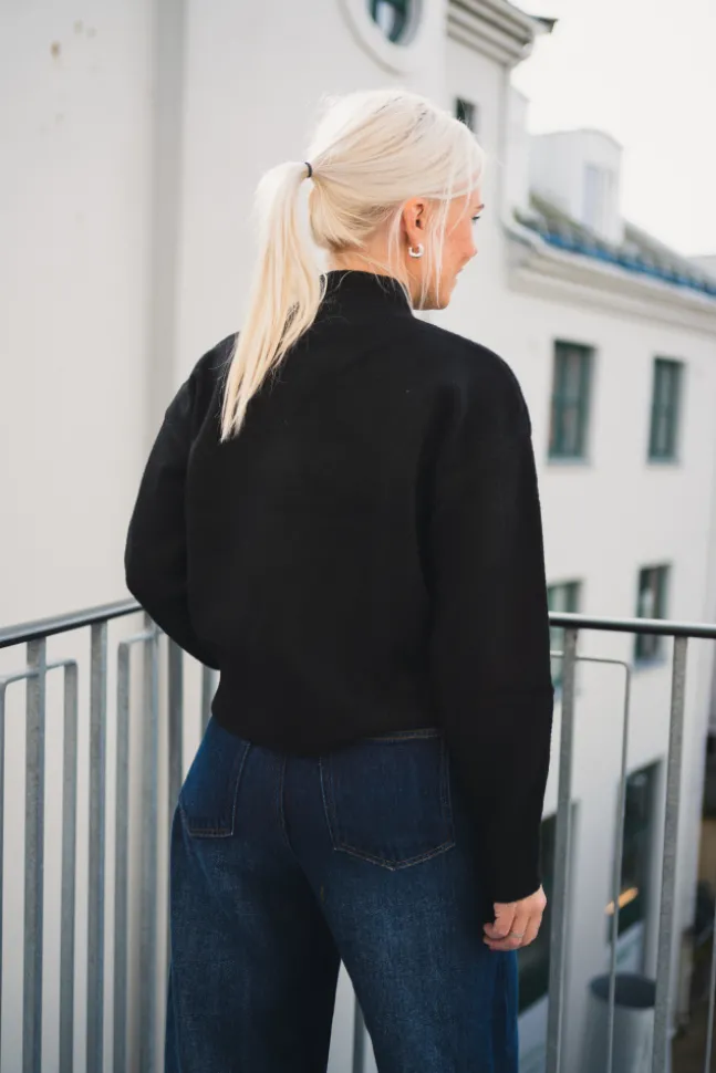 Paulina Knit Blouse Black