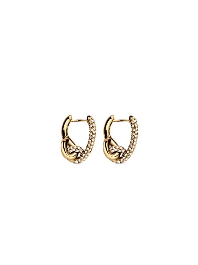 Pavé Knot Earrings