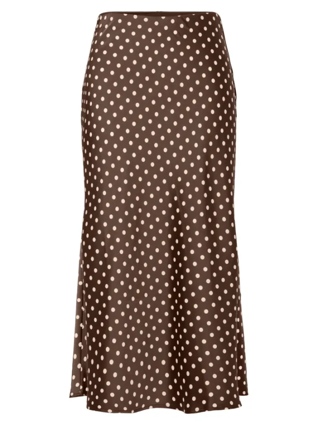 Pella HW Midi Skirt Pinecone Small Ecru Dots