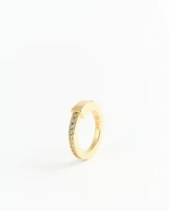 Pendome Introverso Pavé Ring Gold