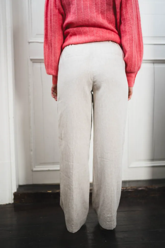 Pennie Ginia HW Pants Sand Melange