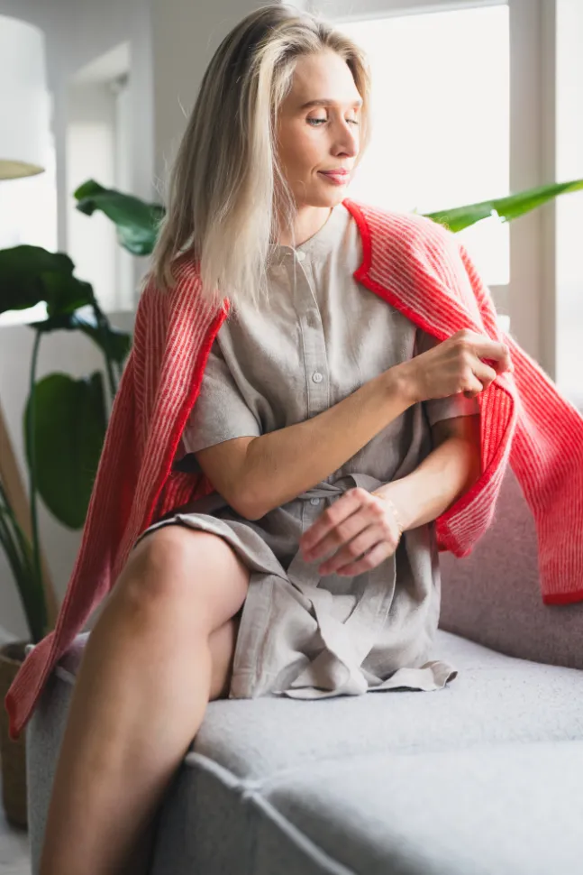 Pennie Ginia 2/4 Shirt Dress Sand