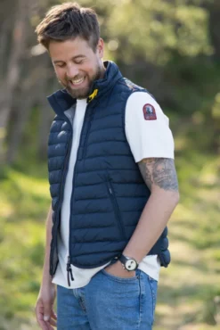 Perfect Down Vest Blue Navy Man