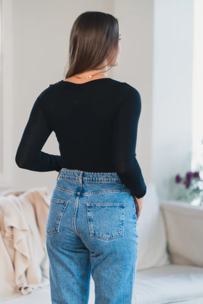 Perfect Line Cashmere Longsleeve Black
