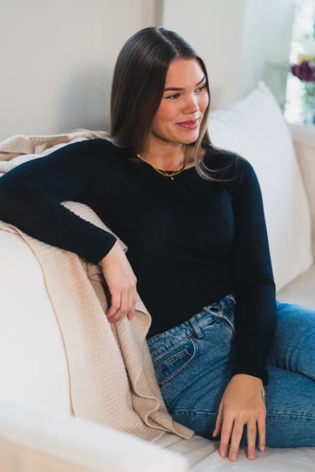 Perfect Line Cashmere Longsleeve Black