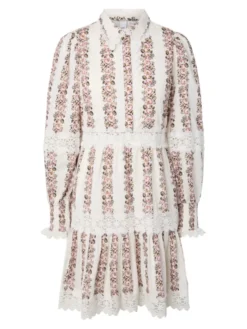 Petrea LS Dress Star White Insert Print