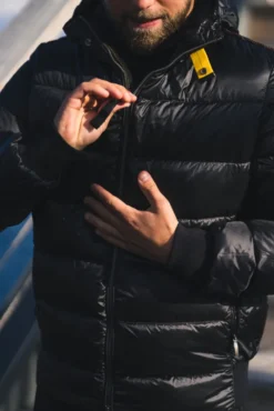 Pharrell Hooded Down Bomber Black