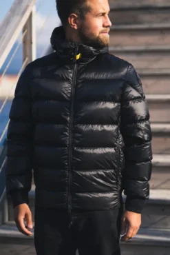 Pharrell Hooded Down Bomber Black