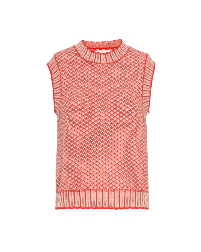 Pilla Vest Oatmeal/F Rose