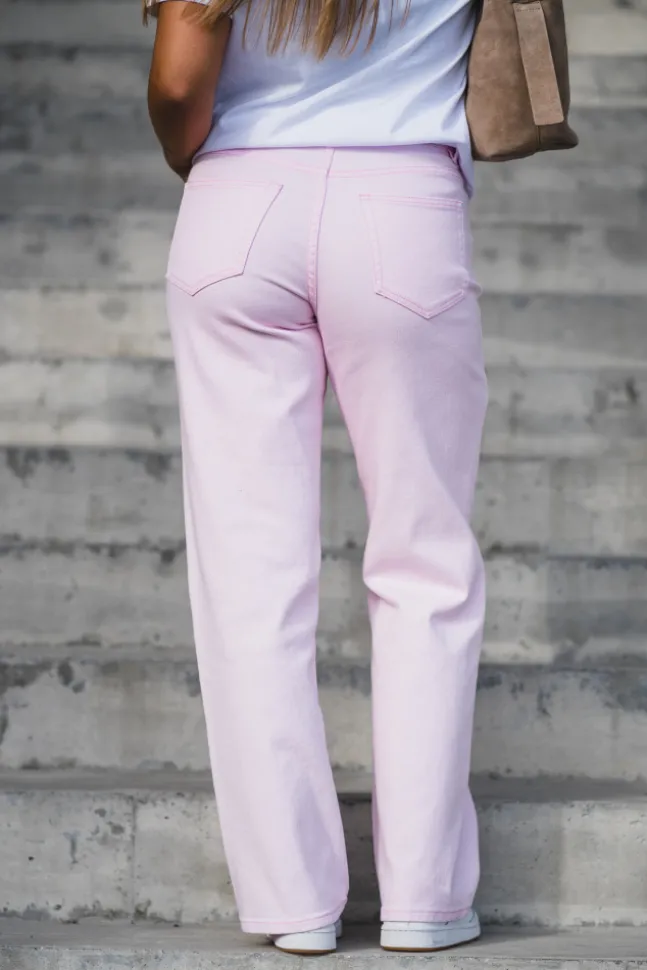 Pira HW Straight Pink Jeans Ballerina