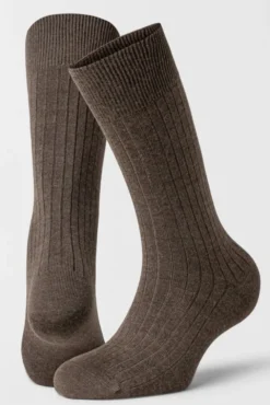 2PK Calle Premium Mercerized Wool Rib Brown