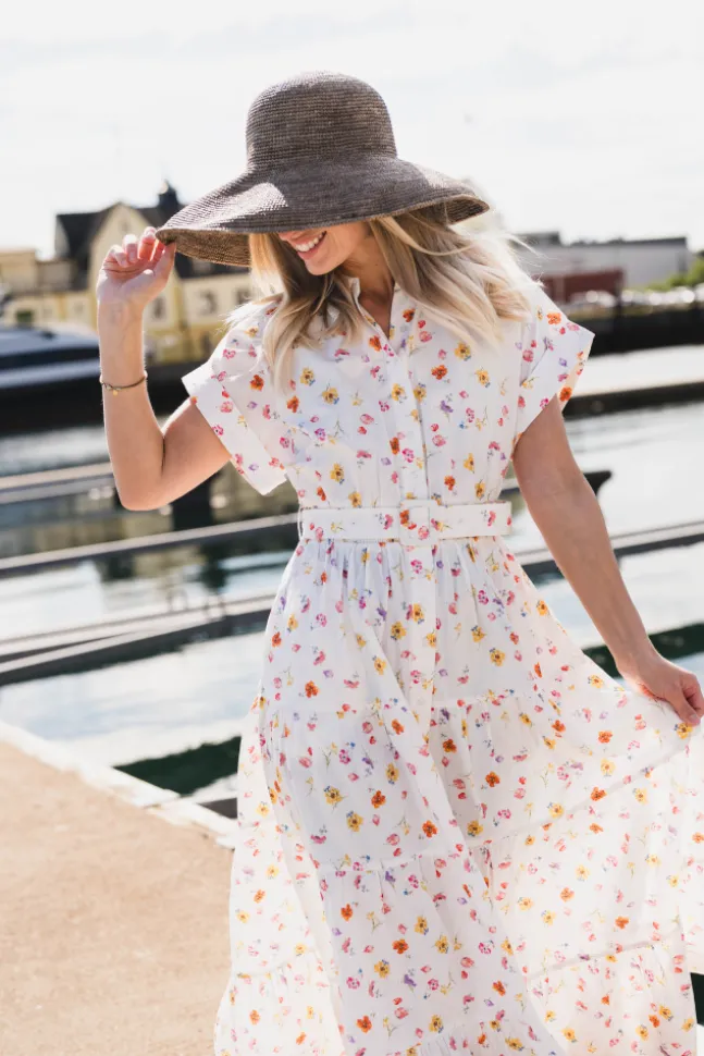 Poplin Shirt Dress Morning Bloom