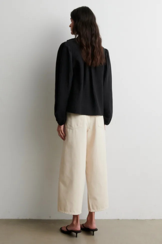 Rayna Frill Blouse Black