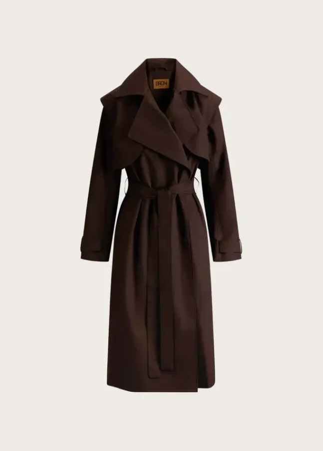 Regndråpe Trench Coat Brown