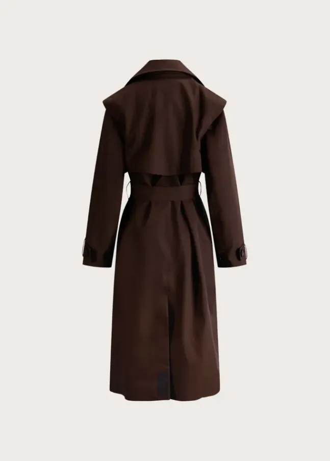 Regndråpe Trench Coat Brown