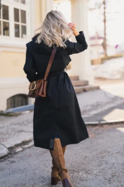 Regndråpe Trench Coat New Black