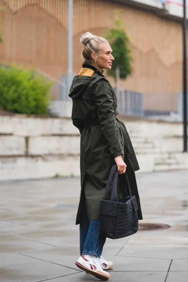 Regndråpe Trench Coat Rosin Dark Green