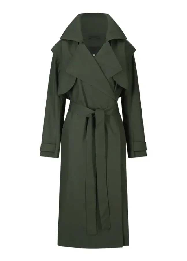 Regndråpe Trench Coat Rosin Dark Green