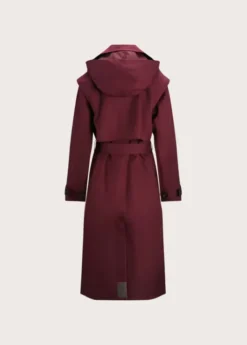 Regndråpe Trench Coat Wine Red