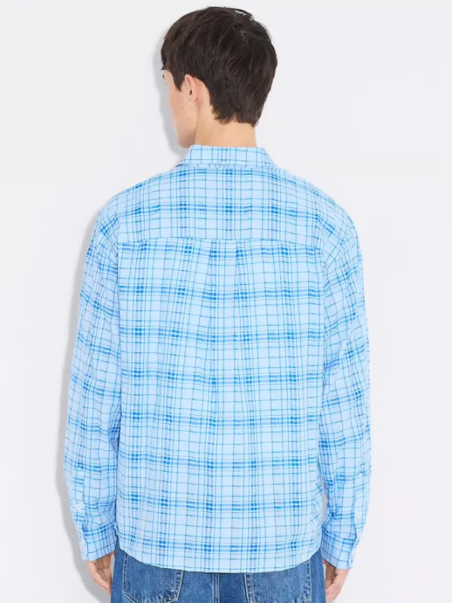 Regular Check Shirt Blue Check