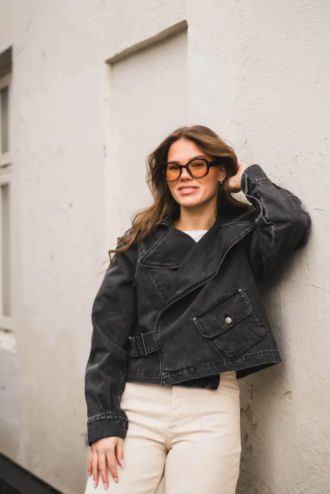 Reign Denim Jacket Graphite Grey