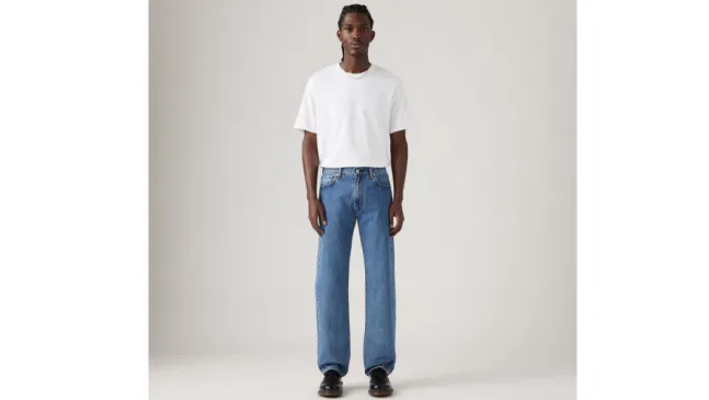555 Relaxed Straight Blue Essentials