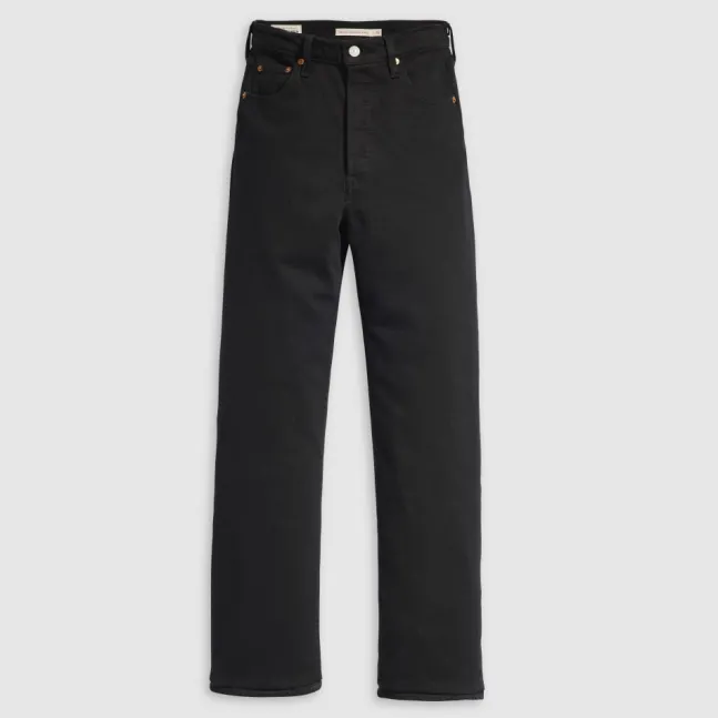 Ribcage Straight Ankle Jeans Black Sprout