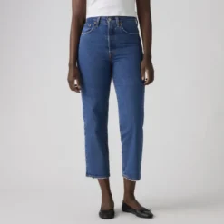 Ribcage Straight Ankle Jeans Jazz Pop