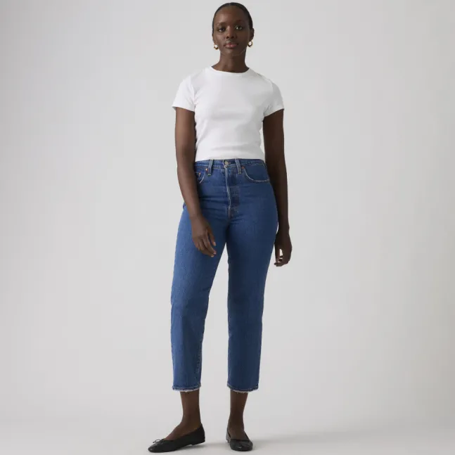 Ribcage Straight Ankle Jeans Jazz Pop