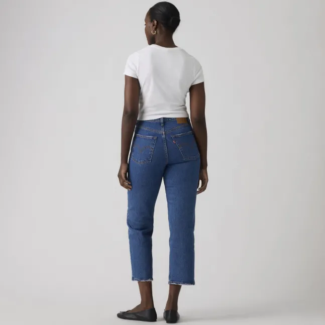 Ribcage Straight Ankle Jeans Jazz Pop