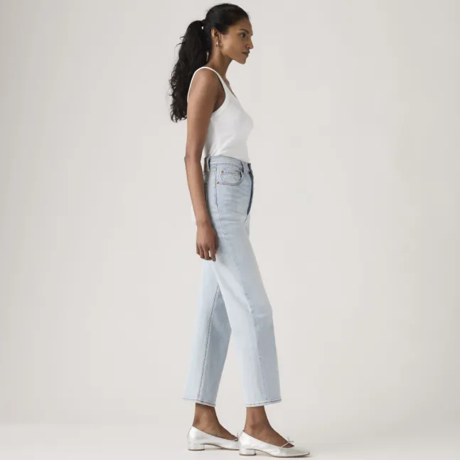 Ribcage Straight Ankle Light Indigo Filter Her