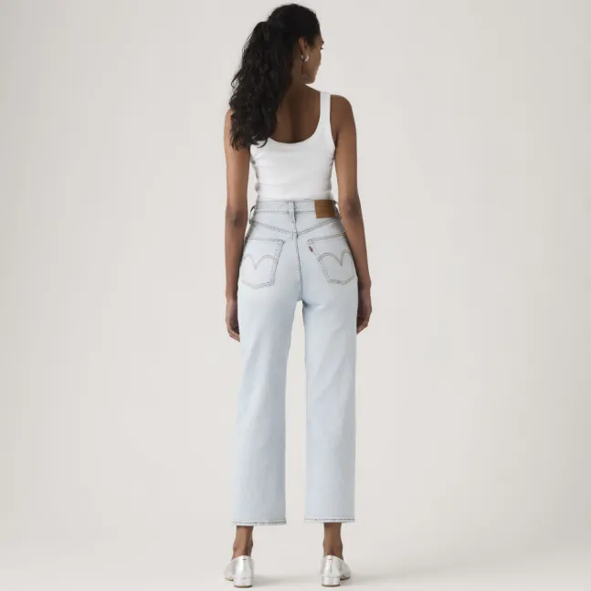 Ribcage Straight Ankle Light Indigo Filter Her